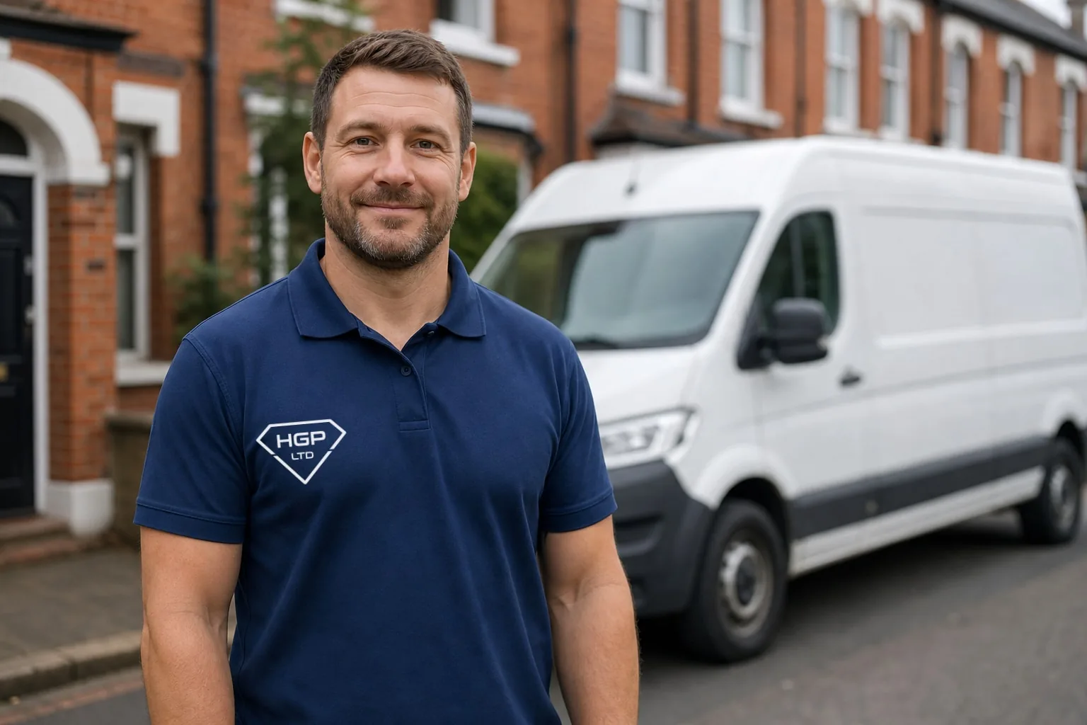 HGP Removals crew member in uniform